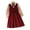 Red, variant on Girls Dress Two Piece Outfit Vest Long Sleeve Lined Casual For All Season Teen Toddler Thickened Fashion Princess Daily School Wear