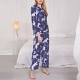 thumbnail image 3 of Honeii Cute Dog print Women's Pajama Sets Long Sleeve Button Down Sleepwear Nightwear Soft Pjs Lounge Sets-XX-Large, 3 of 7