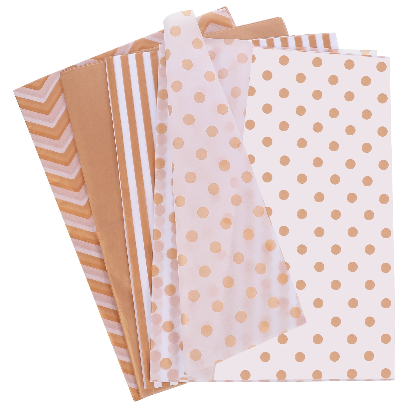 Springcorner 120 Sheets Rose Gold Gift Bag Tissue Paper Filler,14*20'' Gift Wrap Bulk for Gift Bags,DIY and Craft,Wrapping Paper for Birthday,Party Decoration