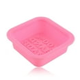 thumbnail image 2 of Square DIY Craft Art Handmade Soap Making Molds Flexible Silicone Soap Mould Random Color, 2 of 4