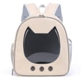 thumbnail image 1 of Bolsa de lona para gatos, mochila portátil de PU para perros y gatos, bolsa de viaje para mascotas (v7r0), 1 of 8
