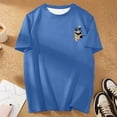 thumbnail image 4 of Playeras De Hombre Camiseta Informal De Verano De Manga Corta Con Cuello Redondo Y Estampado De Letras Y Caras Para Hombre, 4 of 5