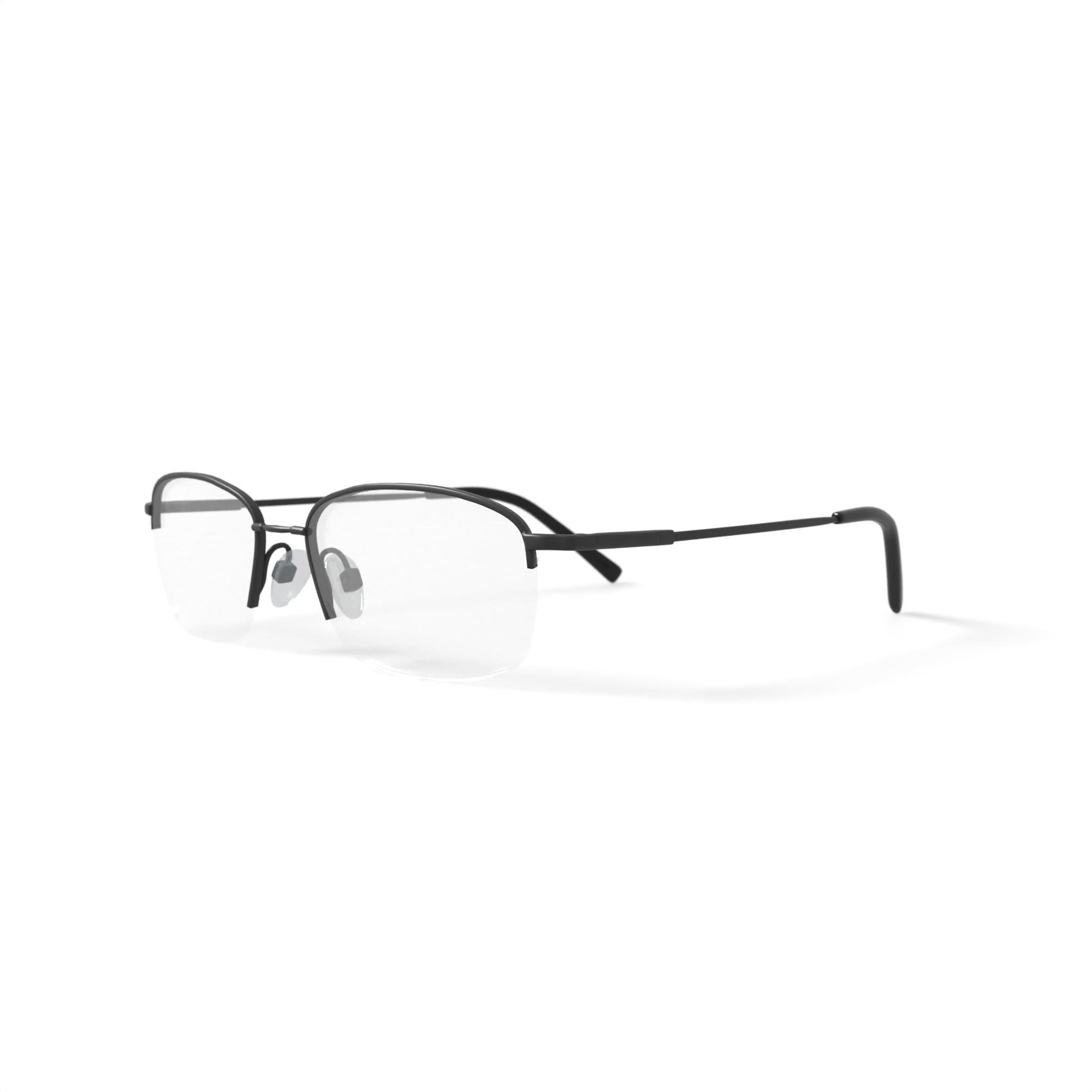 M+Flex Men's Rx'able Eyeglasses, Mf509, Black, 54-19-145