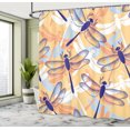 thumbnail image 5 of Ambesonne Animal Shower Curtain, Dragonfly Pattern Boho, 69"Wx84"L, Multicolor, 5 of 5