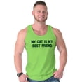 thumbnail image 5 of My Cat is My Best Friend Pet Lover Tank Top T Shirts Men Women Brisco Brands S, 5 of 6