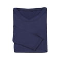 thumbnail image 4 of CATALOG CLASSICS Womens Long Sleeve Pajamas Lounge Set for Women - Navy Blue 2X, 4 of 9