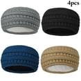 thumbnail image 2 of Bangcool Women Winter Headbands Soft 4PCS Cable Knit Stretch Headbands Knitted Headwraps, 2 of 8