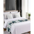 thumbnail image 4 of Xipuska Sea Turtle Bed Runners for King Size Bed, Decorative Bed Throws for Foot of Bed, Coastal Summer Beach Vintage Wooden Bed Runner Sofa Throw Bedding Scarf Protector Slipcover for Bedroom/Hotel, 4 of 6