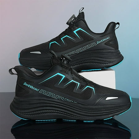 

NAYUKA Men Casual Sneakers Men Luxury Fashion Running Shoes Rotating Buckle Non-slip Breathable Outdoor Sport Fittness Gym Casual Shoes