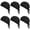 Black, variant on 6 Pcs Do Rags Sweat Wicking Beanie Cooling Skull Caps for Men Women Helmet Liner Motorcycle Head Wrap Bandana