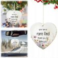 thumbnail image 2 of Friendship Ornaments for Ture Friends Heart Ceramic Hanging Ornament Friendship, 2 of 4