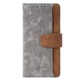 thumbnail image 2 of Leather For Apple iPhone 15 Plus RFID Blocking Dual Tone Flip Wallet Case, With Card Holder Buckle Magnetic Closure Shockproof Kickstand Protective Phone Cases Cove,Grey,For iPhone 15 Plus, 2 of 7