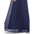 thumbnail image 4 of DYMADE Women Lace Stitching Solid Color Elegant Backless Long Evening Dress, 4 of 4