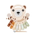 thumbnail image 2 of Wooden Musical Toy xilófono para niños Set de tambor de xilófono de juguete educativo interactivo Interactive Desarrollo para bebés para bebés, 2 of 9