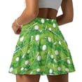 thumbnail image 2 of Xoenoiee Golf Grassland Print Tennis Skirt for Women High Waisted Golf Skirts with Pockets Shorts Athletic Pleated Skorts Plus Size, Size L, 2 of 7