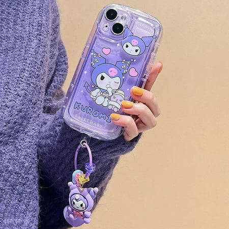 Kuromi Sanrio Hello kitty Phone Case For Samsung S23 Ultra S22 S21 Plus Galaxy A54 A34 A13 A14 A53 A52 A32 A12 A50 A05S A23 A51