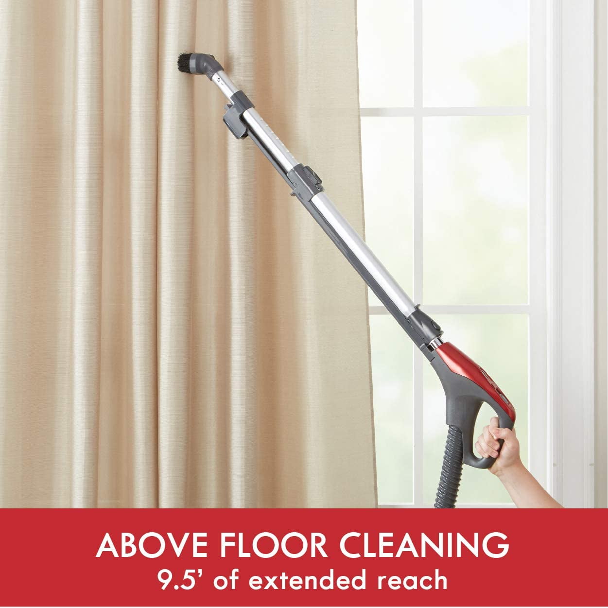 Kenmore 81414 Pet Friendly Bagged Canister Vacuum Cleaning Tools, 400 Series + Telescoping Wand, Red