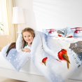 thumbnail image 4 of Homewish Christmas Snowman Child Queen Comforter Set, Red Robin Bird Bedding Sets, Winter Western Cabin Reversible Bedding Comforter Set, Breathable Home Decor, 3pcs, 4 of 8