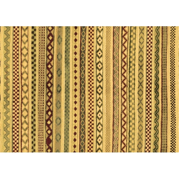 Ahgly Company Indoor Rectangle Abstract Brown Modern Area Rugs, 3' x 5'