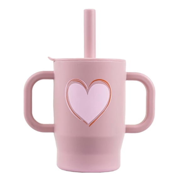 VODVOB Printed Silicone Baby Cup – BPA-Free Spill-Proof Training Cup with Cute Designs & Handles for Toddlers