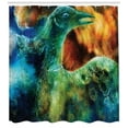 thumbnail image 3 of Ambesonne Colorful Shower Curtain, Mythical Phoenix Birth, 69"Wx84"L, Multicolor, 3 of 3