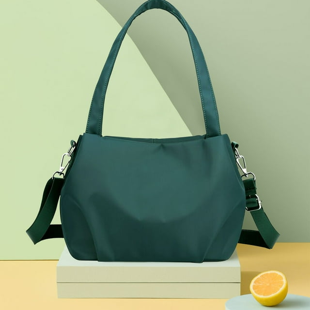 Fiudx Bolso Bandolera de Nailon Impermeable, Multiusos, con Bolsillos con Cremallera, Ideal para Negocios y Gimnasio, Ligero y Duradero, Tamaño 23 X 19 X 14 Cm.