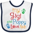 thumbnail image 3 of Inktastic My Gigi and Poppy Love Me Boys or Girls Baby Bib, 3 of 4