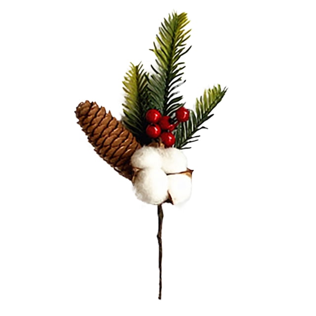 Cuttings Needles Flower Branch Accessories Holiday Decoration Simulation Plant Red Fruit Berry Fruit Branch