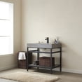 thumbnail image 4 of Miseno 702536-TB-WK-NM Funes 36" Free Standing Single Basin Vanity Set - Matte Black /, 4 of 7