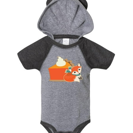 

Inktastic Thanksgiving Fox Pumpkin Pie Gift Baby Boy or Baby Girl Bodysuit