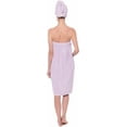 thumbnail image 4 of Women's Towel Wrap - Viscose from Bamboo Spa Wrap Set by Texere (2X / 3X, Lavender Fog), 4 of 6