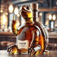 thumbnail image 2 of 280ml Novelty Handmade Glass Wine Bottle Funny Animal-Themed Barware, for Bar Home Office Decoration Animal Whiskey Glass Shaker, D, 2 of 5
