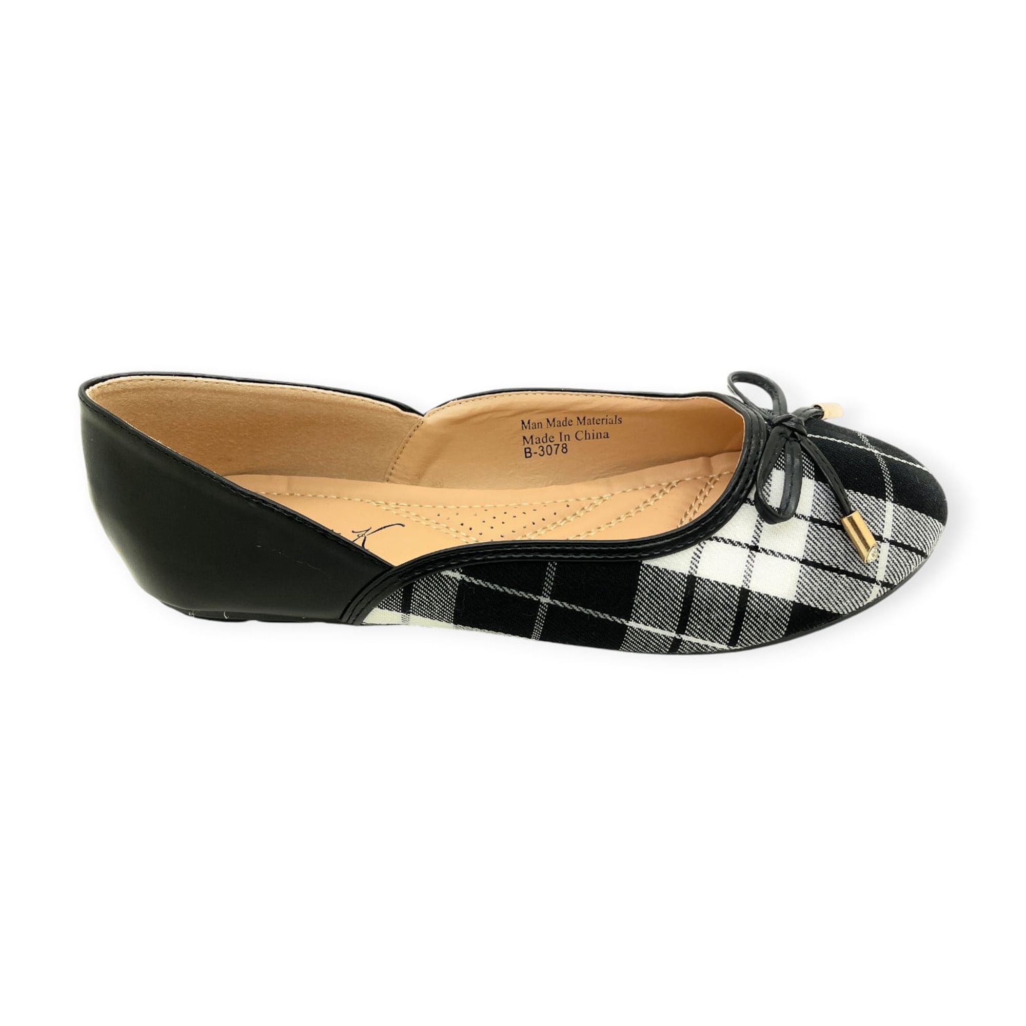 Victoria K Women's Ruffle With Gold Studs Ballerina Flats