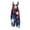 Blue, variant on Patriotic Overalls Women American Flag Regular Pant Leg Length Backless Rompers Usa Flag Independence Day Summer Classic JumpsuitsS