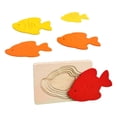 thumbnail image 1 of Rompecabezas, rompecabezas de animales, aprendizaje preescolar para niños en edad preescolar, niños pequeños Pez, 1 of 8