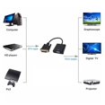 thumbnail image 3 of Full Hd 1080p Dvi-d Dvi a Vga Adaptador Convertidor de cable de video 24 + 1 Convertidor de cable de 25 pines a 15 pines para PC Monitor de computadora, kaili Sencillez, 3 of 4
