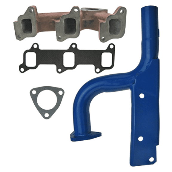 D3NN9430A Vertical Exhaust Manifold & D6NN5246N Elbow Kit For Ford Tractors C5NE9448A, E0NN5C250BA