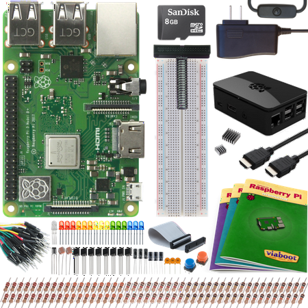 Viaboot Raspberry Pi 3 B+ Ultimate Kit with Premium Black (Raspberry Pi Best Project)