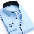 thumbnail image 4 of T-Shirt Formel à Manches Longues Élégant de Luxe pour Hommes, 4 of 4