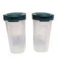 thumbnail image 1 of Juego de 2 recipientes grandes para especias Signoraware Big Sprinkles N Spice con tapa doble, color granate., 1 of 2
