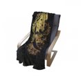 thumbnail image 4 of Psychedelic Soft Flannel Fleece Throw Blanket, Occult Medieval Graphic Artwork, Cozy Plush for Indoor and Outdoor Use, 50" x 70", Yellow and Black, by Ambesonne, 4 of 6