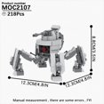 thumbnail image 1 of MOOXI Most Complete Space Wars Droid Spider Bot Sentry Adult Building Block Set MOC Brick Model Kit DIY Diorama Toy For Boy Gift,MOC2107, 1 of 13