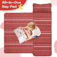 thumbnail image 4 of Red Christmas Pattern Toddler Nap Mats for Kids Preschool,59"x22" Sleeping Mat Bag or Kids,Toddler Sleeping Bag,Toddler Nap Mat or Daycare, 4 of 6