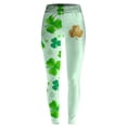thumbnail image 6 of St Patricks Day Leggings for Women Shamrock Yoga Pants Irish Green Workout Legging High Waisted Tummy Control Clover Tights, 6 of 6