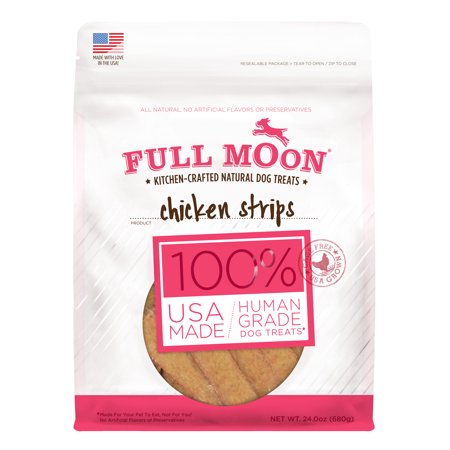 UPC: 0072745974946 | Full Moon All Natural Human Grade Dog Treats Chicken Strips 24 Ounce