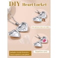 thumbnail image 6 of KeyStyle Heart Locket Necklace for Women Tree of Life Personalized Photo Pendant Necklace Christmas Mother’s Day Jewelry Gifts, 6 of 11