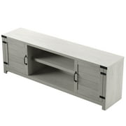 TV Stand for TVs up to 80 with Farmhouse Design in Fairfax Oak