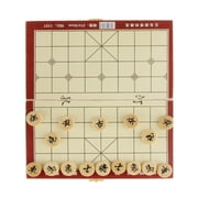 Mini Foldable Board Game Chinese Traditional Game Gathering Party Game Portable Xiang Chinese Chess Set 1inchPieces Diameter