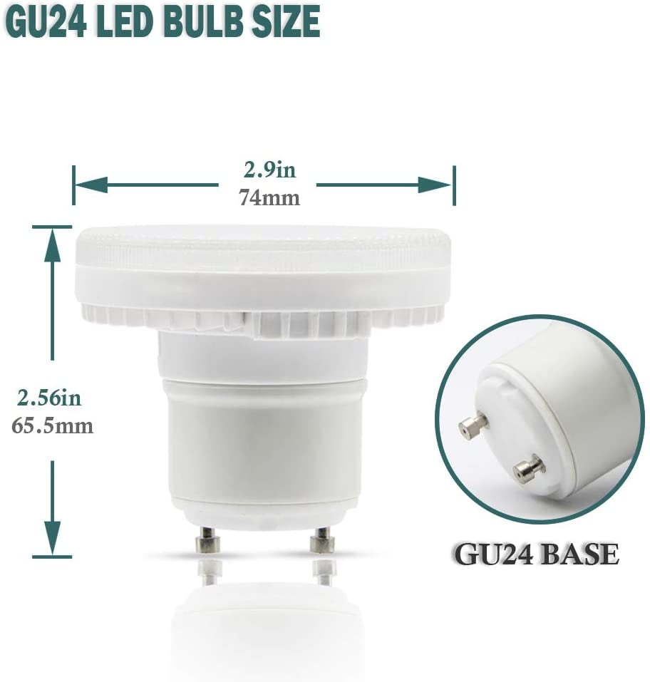 GU24 LED Bulb 7W 600LM,85V265V Spiral CFL Light Bulb Replacement, with