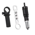 thumbnail image 1 of OUNONA Connecteur de Tireur de Rivets Électrique Adaptateur de Tireur de Rivets Électrique Métal Dur Noir 1 Ensemble, 1 of 8